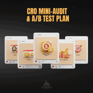 CRO Mini-Audit + A/B Testing Plan